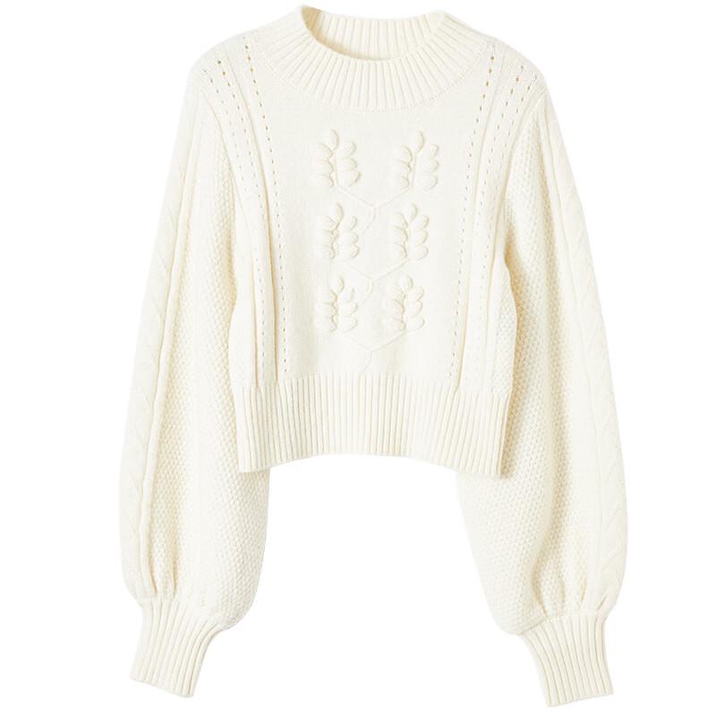 Xiangying Lantern Sleeve Knit Sweater