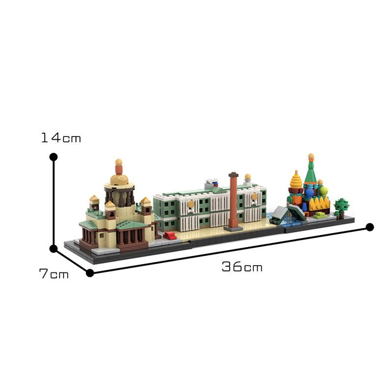 Famous Movies Skyline Architecture Building Block Kit Skyline Buildings Back To the Future Fairy Tale Magic Castle House Toys