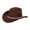 BROWN  Bride Cowboy Hat, Western Party Hat, Bachelorette Jazz Hat For Music Festival & Costume Party