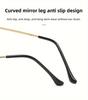 1 Pair Of Latest Vintage Retro Metal Half Framed Men And for Women Fashionable Eyeglasses Day And Night Dual Use Lens Anti-Blue Lens Light Color