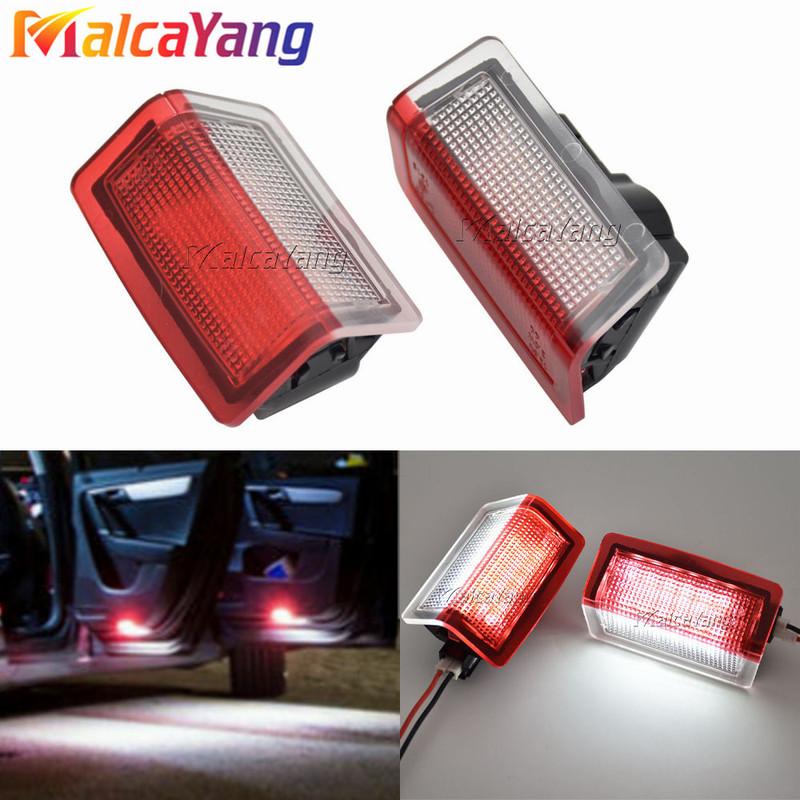 2PCs LED Door Courtesy Lights For Mercedes Benz A B C E ML GLE GL GLS Class W204 W176 W212 W213 W246 W166 X166 X205 Car Parts