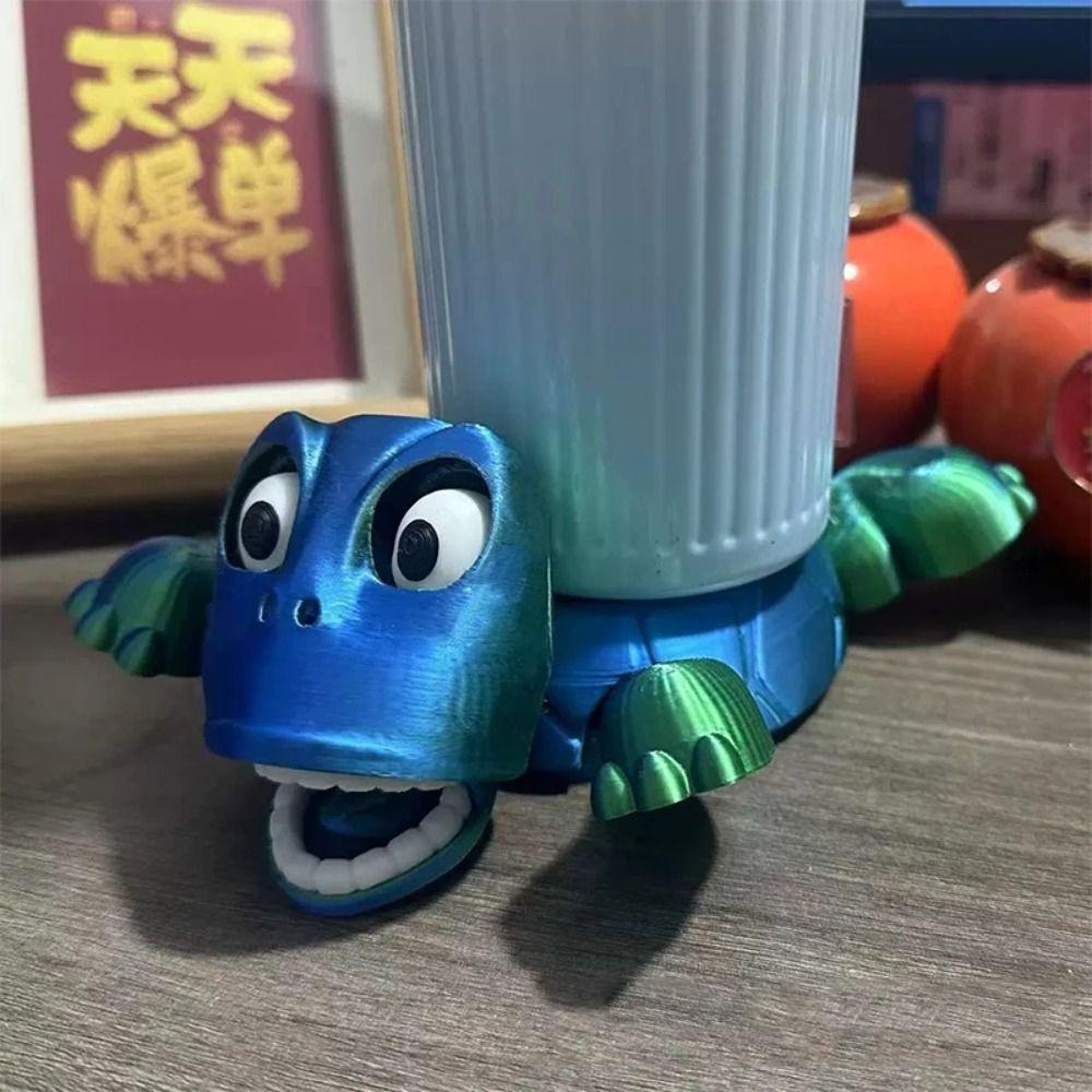 with Funny Expression 3D PrintedTurtle Coaster Press Cup Mat  Children Girl