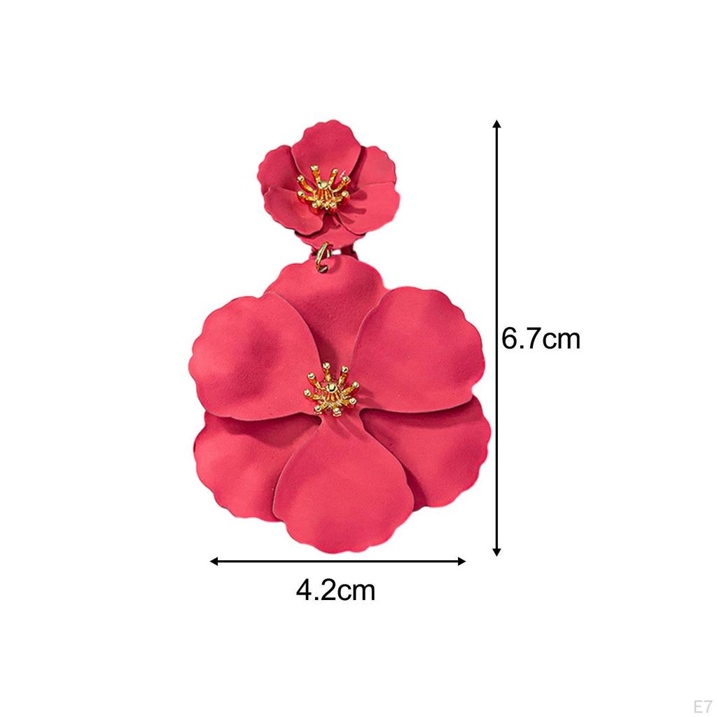 Floral Drop Earrings for Elegant Events