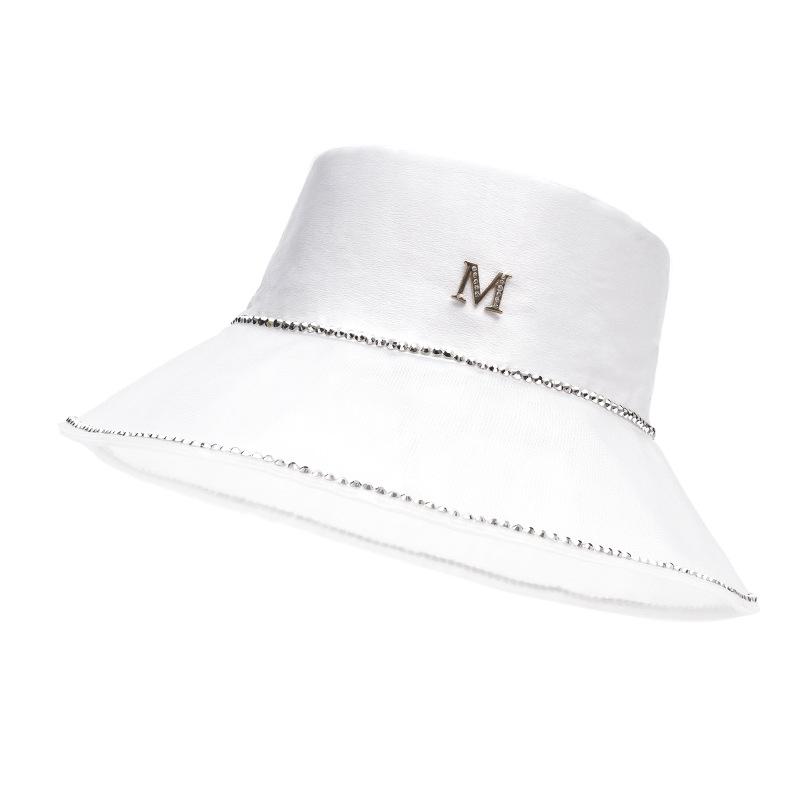 Pearl Fisherman Hat Women's Mesh Big Riding Spring Summer Sunshade Sunscreen Beach Basin Hat