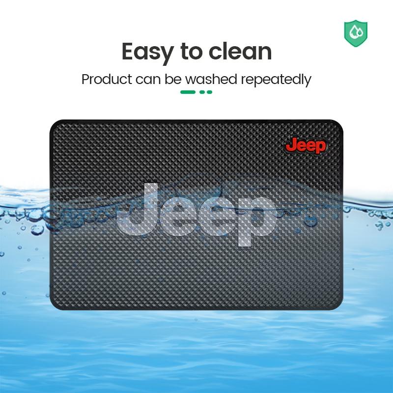 Car Non-slip PVC Mat Dashboard Storage Mobile Phone Key Pads For Jeep Cherokee Wrangler JK Gladiator Compass Renegade Patriot