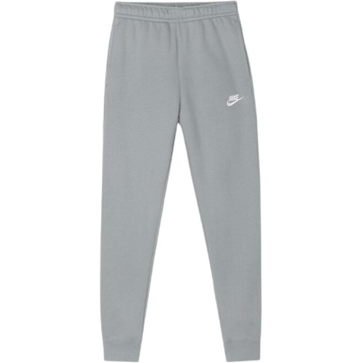 Nike Solid Mid-Waist Tapered Knit Joggers Men Bottoms Grey BV2671-073 XS