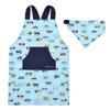 Kids Apron for Just Put It Back Triangle Scarf Full Throttle Working Vehicle N7900610 Boys, On, Cross, Set, 100-120, (Light