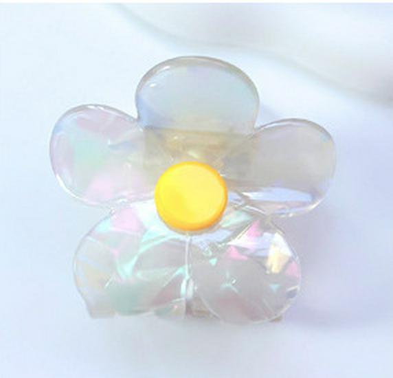 

Мини-заколка для волос в корейском стиле с цветком из ацетата для девочек - Сладкая и милая заколка