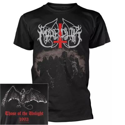 100% Cotton TOPS UNISEX TEES MENS WOMENS Marduk Those Of The Unlight ShirtT-shirt Black Metal Official Band Tshirt