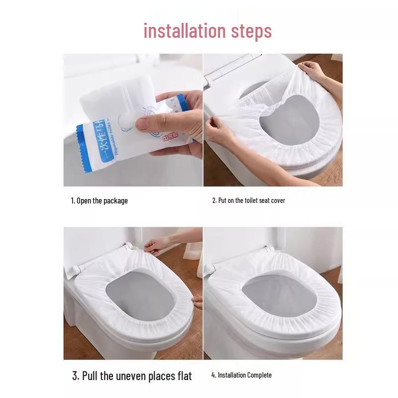 Waterproof Travel & Home Disposable Non-Woven Toilet Seat Covers - Maternity & Portable Set