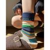 Children's Thick and Rustic Ethnic-style Cotton Mid-calf Pile Socks From Fair Island
