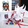 DIY Blank Paintable Mask Set Nuo Operas Mask for Artistic Projects,Theater,Halloween,Masquerade Parties,Classroom Arts