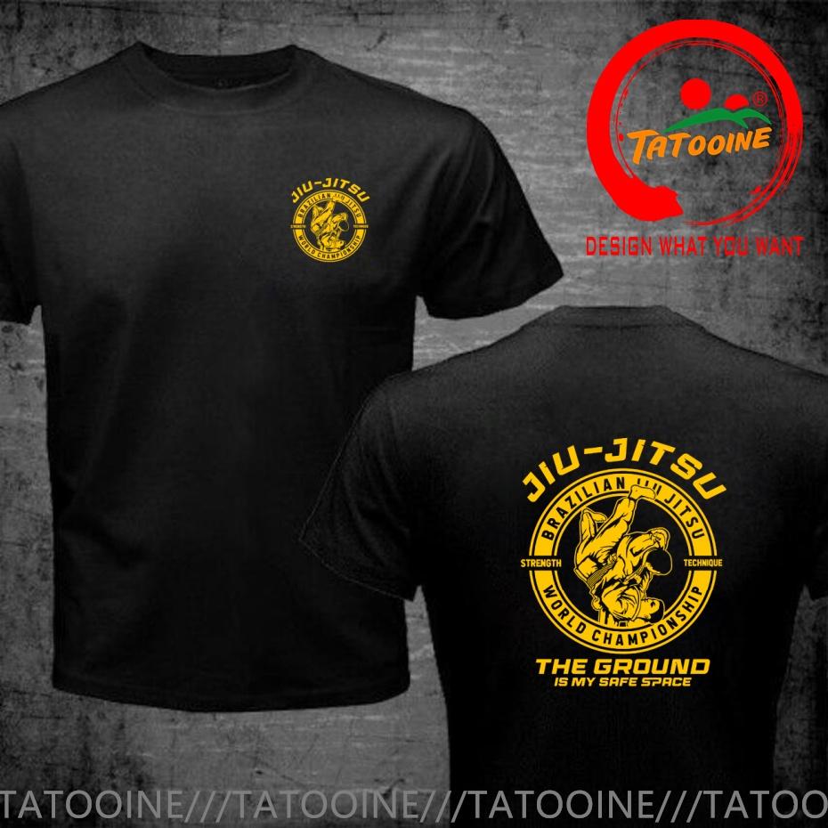 Funny Design Brazilian Jiujitsu Bjj Karate Back Shirt Unisex Fashion Trendy Casual Clothing Stylish Tops Tee Shirt Leisure Tshirt