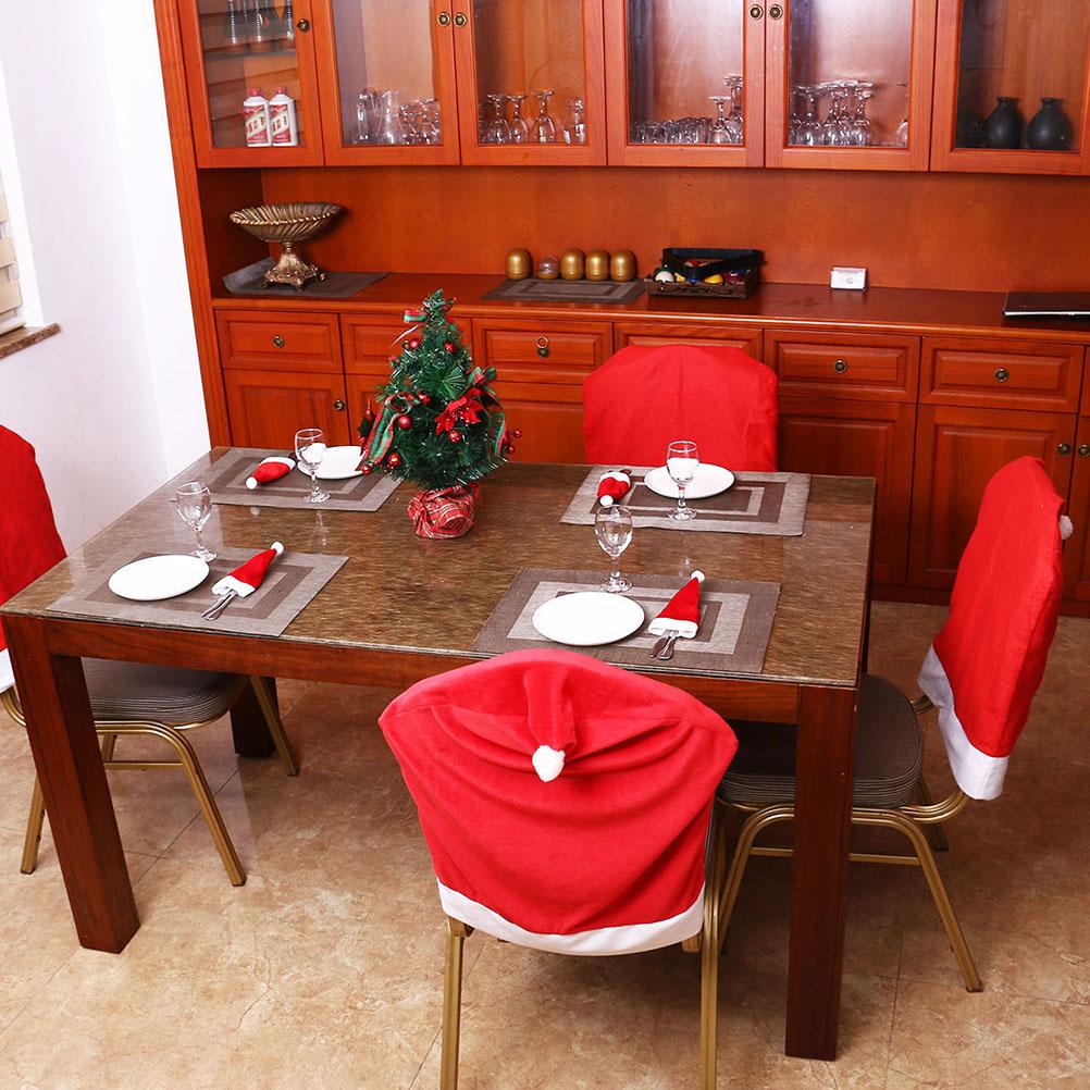 12 Pcs Mini Santa Hut Weihnachten Flaschen Abdeckung Weihnachten Claus Urlaub Partei Ornament Kostüm Hüte