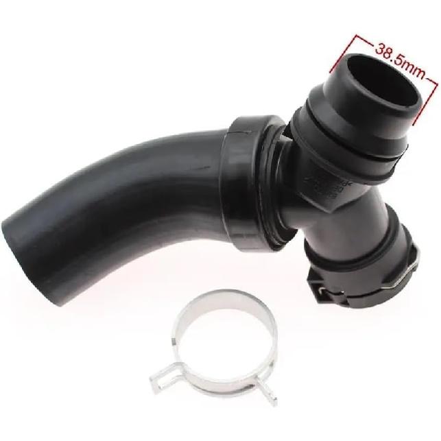 Thermostat To Radiator Hose T Connector Compatible with F150 5.0L 2011-2019 Model DR3Z8566A DR3Z8566B DR3Z8566B DR3Z8566A