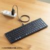 Sanwa Supply Keyboard Mobile Wireless A Full Size Pantograph Black Foldable/Rechargeable (USB Connection) SKB-WL35BK