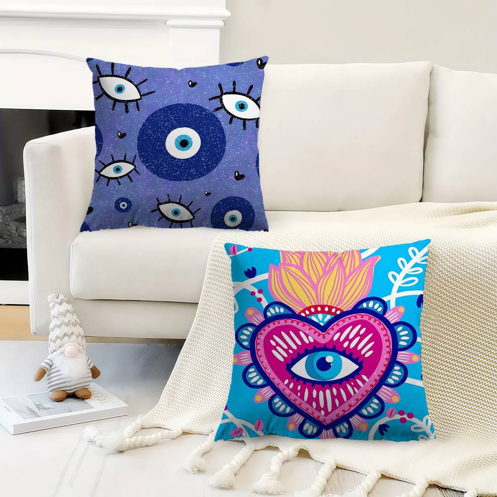 Funny Lucky Evil Eye Personalized Picture Text Home Decorative Pillows Household Gifts 45x45cm