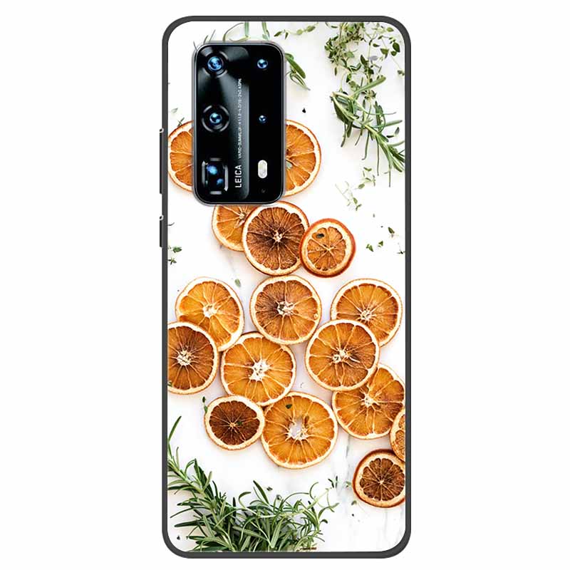

Christmas Phone Cases For Huawei P40 P20 Pro P40 P20 Lite P40 P20Case Black Silicone TPU Soft Cover Santa Claus TPU Bumper Funda Huawei P40