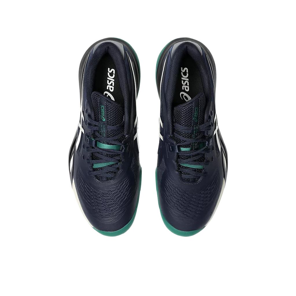 Asics Gel-Resolution X Wide Comfortable Fashionable Simple Versatile Low-Top Tennis Shoes Men Sneaker Navy-Blue 1041A487-400