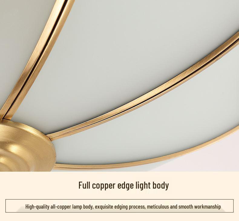 Retro-Modern American Copper Ceiling Light for Bedroom, Living Room, or Dining Room