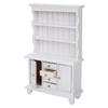 1:12 Doll House Accessories Wooden Three Layers Cabinet Simulation Furniture(White)