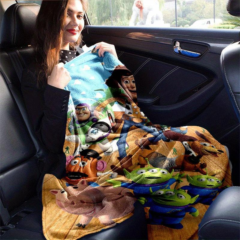 1pc Toy Story Printing Blanket - Soft, All-Season Throw for Living Room, Beroom,Personalize Gift with Aorable Cartoon Esign