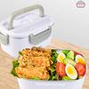 Boîte à lunch électrique portable 12V 110V/220V Peut être branchée sur une ceinture chauffante isolante Cuisson de repas chauds Chauffe-repas pour employé de bureau