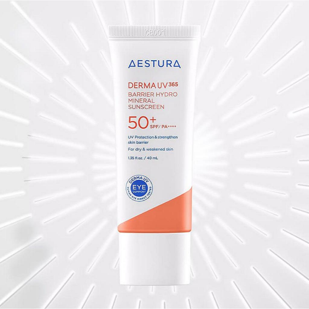 AESTURA DERMA UV 365 BARRIER HYDRO MINERAL SUNSCREEN 40ml 50+SPF/PA++++