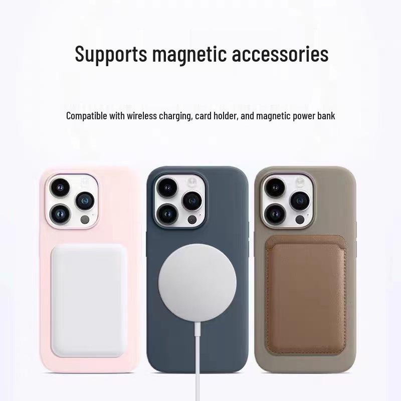 Real Liquid Silicone MagSafe Case for iPhone 13, 14, 15 Pro Max