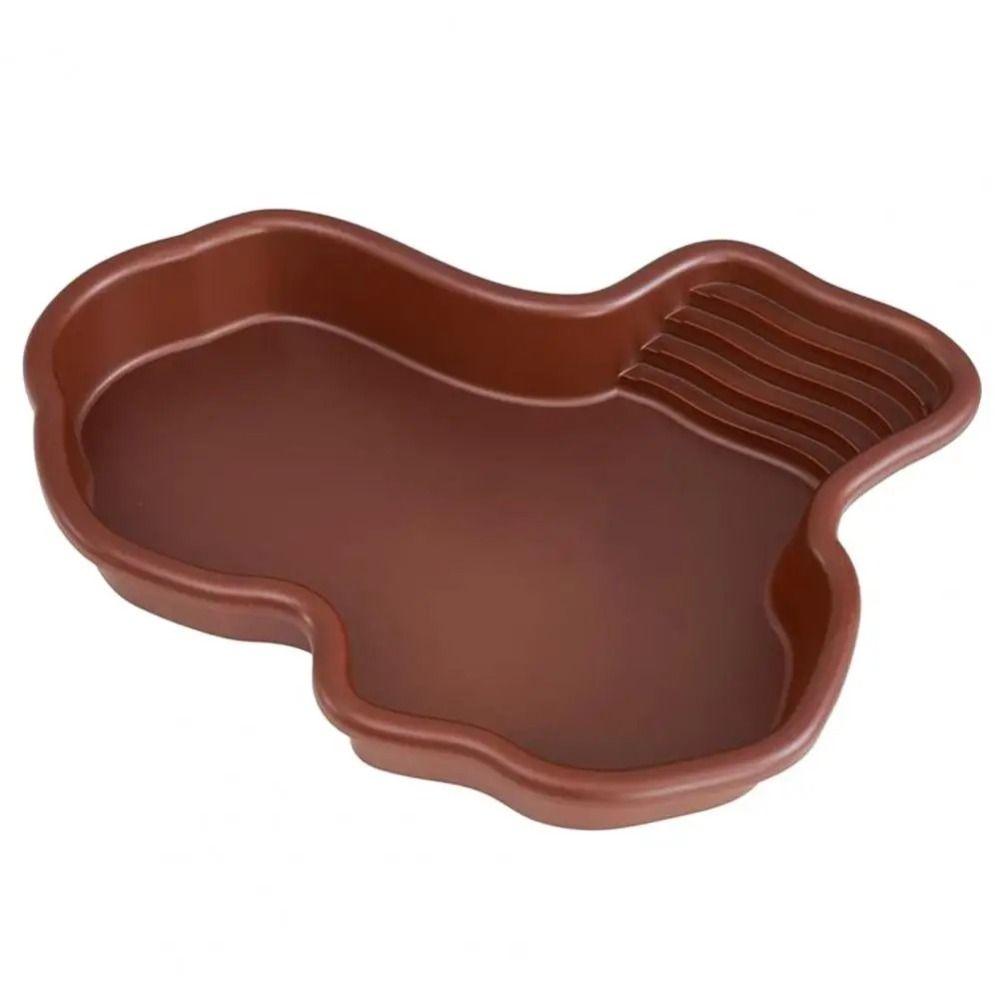 

With Ramp Reptile Water Bowl Portable Tortoise Water Dish Turtle Feeding Dish Scorpion Without Hose