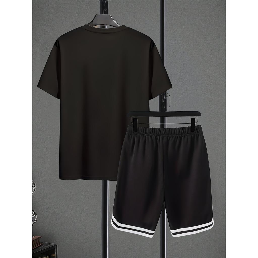 Summer Best-selling Children's Short Sleeved Shorts Set with Letter Patterns Printed On Them