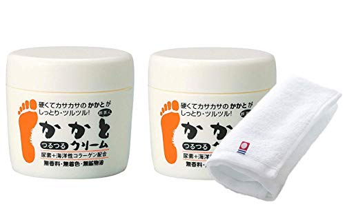 

Azuma Trading Co., Ltd. [Same Price, Includes Imabari Towel] Heel Smoothing Cream 100g x 2-Pack, Unscented / For dry, hard heels, knees, and other are