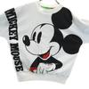 80s 90s Old Mickey Mouse Long Sleeve Reversible Trainer Cotton Filling Women Used