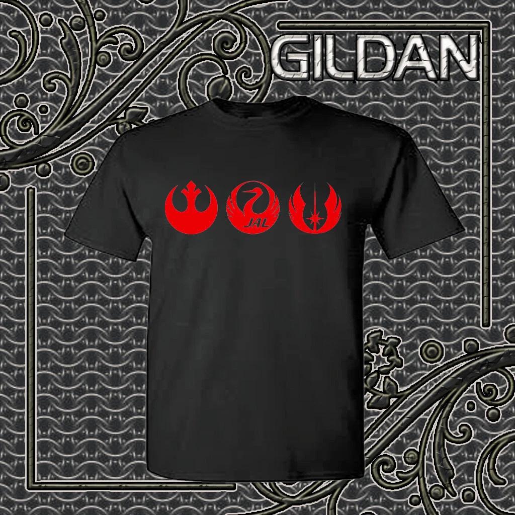 New Shirt JAL Japan Airlines Rebel Alliance Logo Funny T shirt Size S to 5XL 3XL