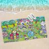 Tamagotchi Cut Friend Big Microfiber Beach Towels Quick Dry Towel Sand Beach Towels Pool Towel for Travel Swim Pool Yoga