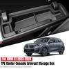 For BMW X1 2024 Center Console Armrest Storage Box TPE Organizer Waterproof Car Central Control Tray Interior Accessories