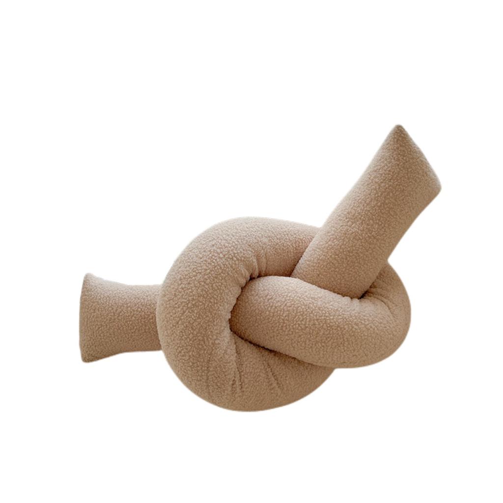 Nordic Room Simple Abstract Shape Pillow Sofa Cushion Wavy Waist By Chain Knot Twist Bar Living Room Cushion Office Design Throw