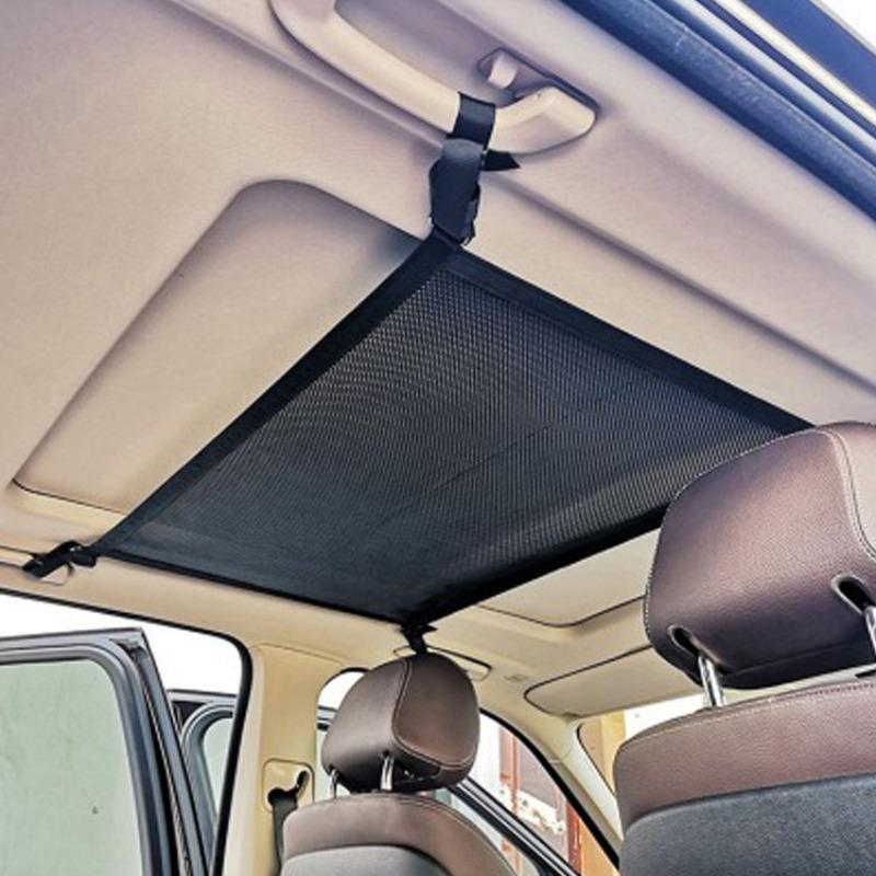 Auto Dachaufbewahrung Organizer Automobil Deckenfrachtnetz Tasche Netz Auto Camping Zubehör Hängende Aufbewahrungstasche Dachzelt