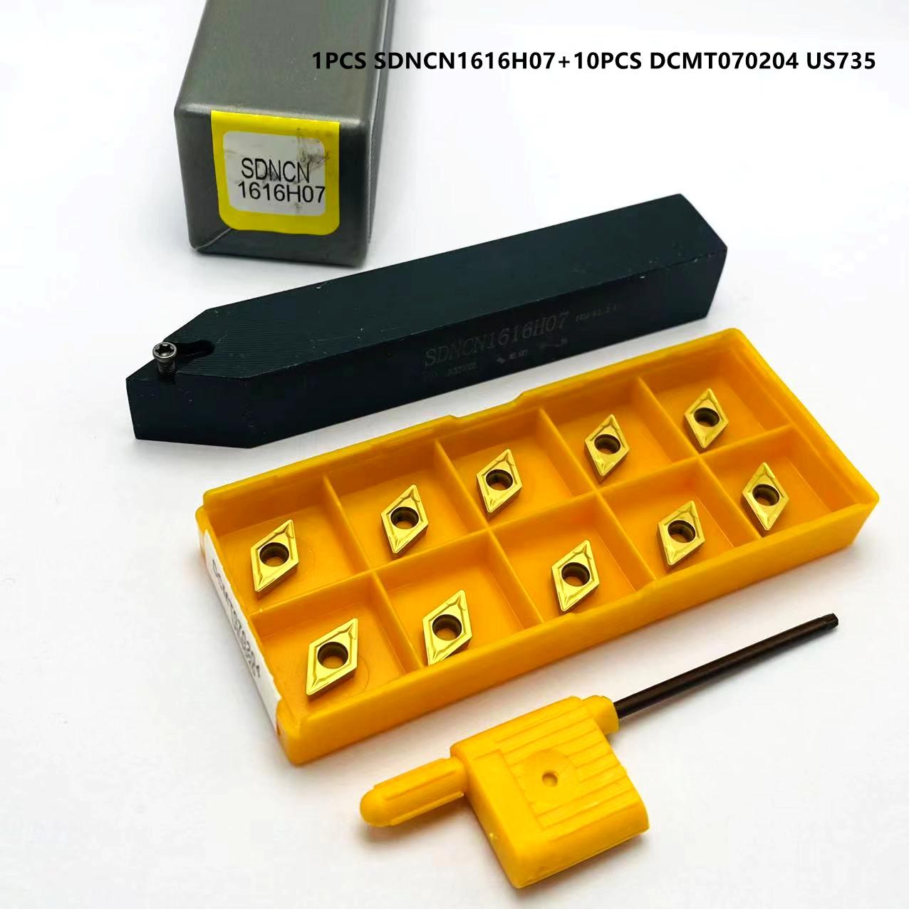

SDNCN1010H07 SDNCN1212H07 SDNCN161H07 SDNCN2020K07 Зовнішній тримач інструменту для автомобіля. dcmt070204 Різальна пластина з твердого сплаву для CNC токарного верстата