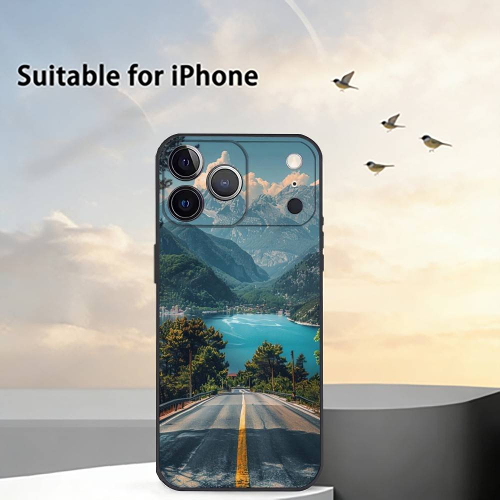 Landscape A-Art Phone Case Silicone Soft For IPhone 17 16 15 14 13 12 11 X XR Plus Pro Max Plus