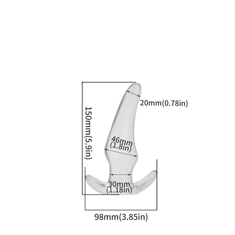 Prostatamassage Penis Fake Insert G-Punkt Unisex Spielzeug für Mann Frau Silikon Anal Buttplug Tragbarer Stimulationsball Dildo 18+