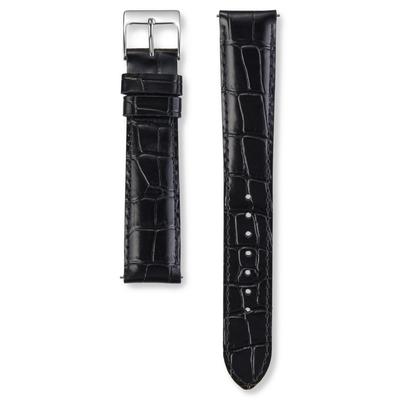 Watch Replacement Genuine Cowhide Crocodile Cut Lug Width Buckle Width Smart Change [Seiko Watch] Band, Part, Leather, Embossed, Piece, 22mm,