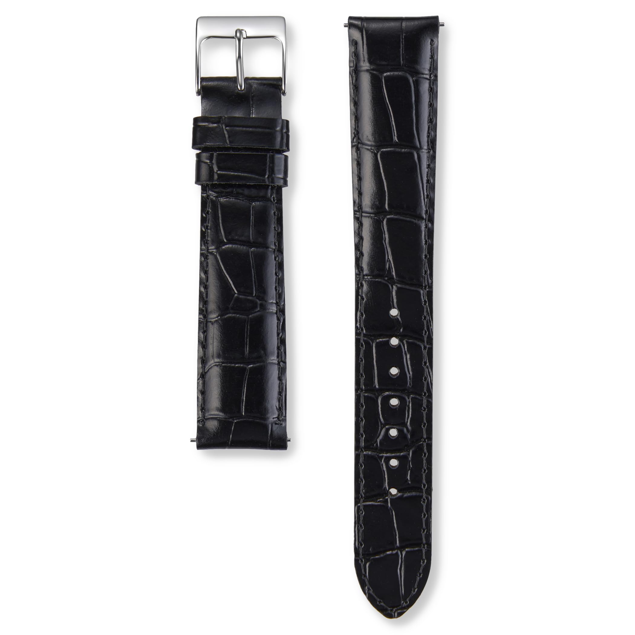 [Seiko Watch] Seiko Watch Commercial Band Genuine Leather Wristband 22mm width, 20mm width, Black...