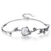 925er Sterlingsilber Modischer Blumenarmband Geschenk Schmuck