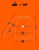 Lee Raglan Crew SWS SoyBean Raglan Cotton Women's Sweatshirt with Logo Embroidery S