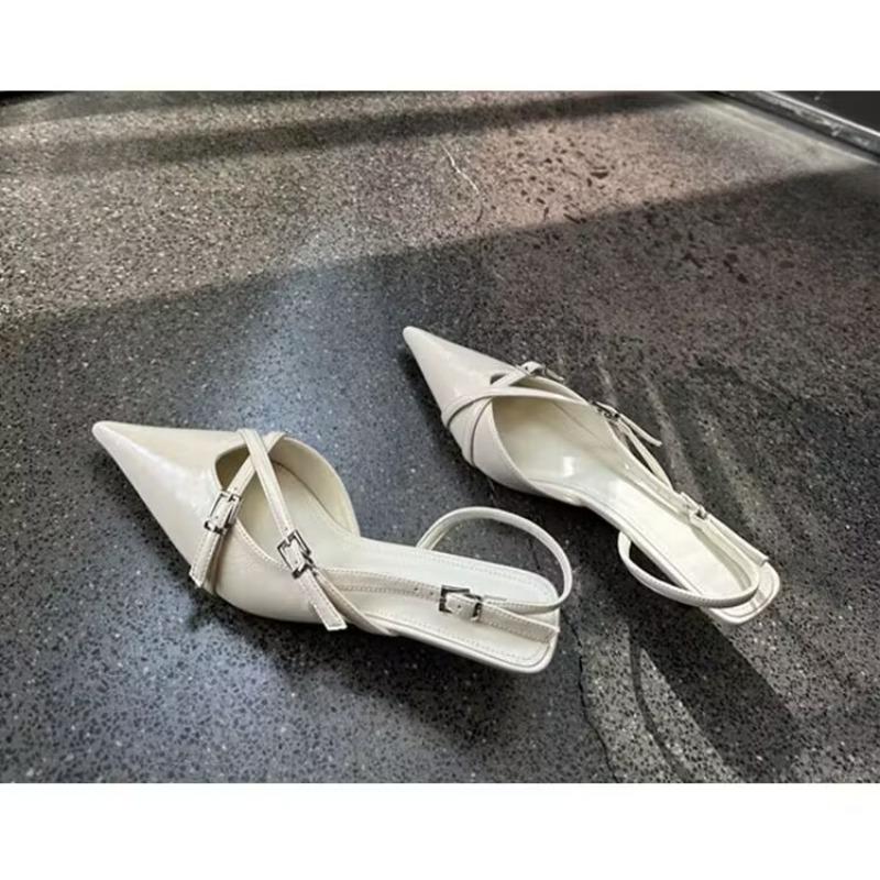 New Style Women's Jeans Heeled Sandals Pointed High Heel Office Lady Shoes Beautiful Women High Heel Shoes Sandals Zapatos Mujer