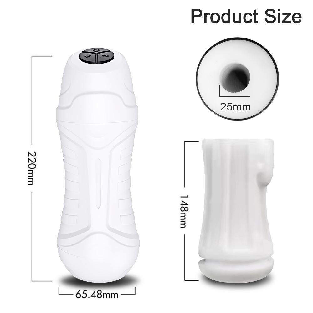 Mannlige onani leker Automatisk suge onani kopp For menn Deep Throat Oral Vagina Suging Blowjob Vibrerende Sex Machine