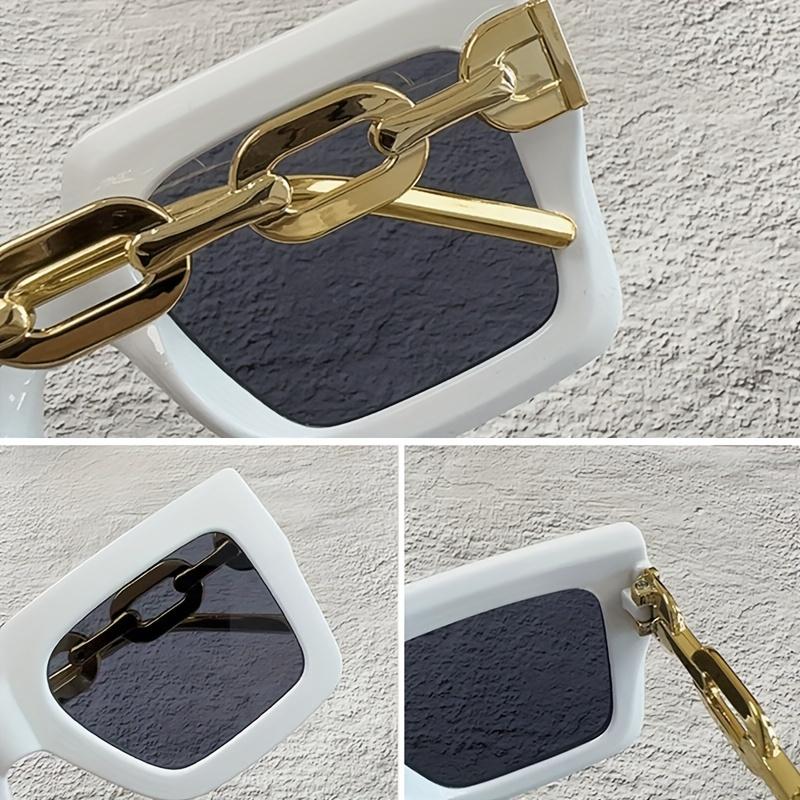 2pcs Luxury Oversized Fashion Sunglasses for Women - Large Square Frame with Anti-Glare Lenses, Golden & Rose Golden Accents