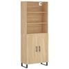 VidaXL Highboard Sonoma Oak 69.5x34x180 Cm Engineered Wood 3189280