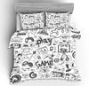 3d Digital Gamer Bedding Set Quilt Cover With Pillowcases Twin 2/3Pcs Video Game Comforter Cover Full Queen King Double Size
